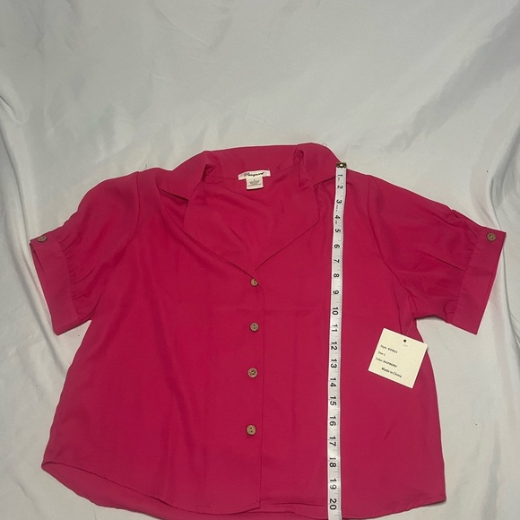 Passport Fuchsia Button-Down Shirt - Picture 6 of 8
